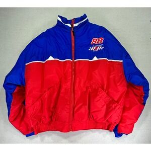 Dale Jarrett Men's XXL Puffer Jacket 88 Robert Yates Racing‎ Competitors View